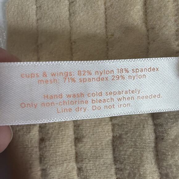 Cacique Beige Boost Multi-Way Strapless Bra Nylon Spandex Underwire 46C - Picture 11 of 13